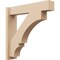 Ekena Millwork 5 1/2-in W x 24-in D x 24-in H Balboa Block Rough Cedar Woodgrain TimberThane Outlooker, Primed Tan OUTUR055X24X24BOA44RCPR - alternate 1
